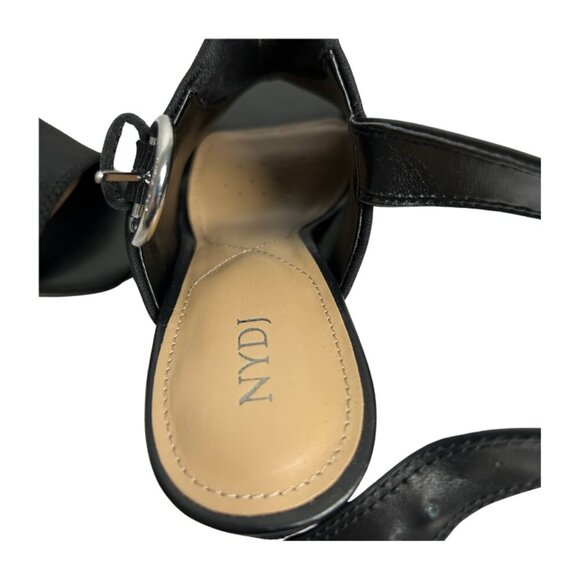 NYDJ Lyssa Slip On Slingback Open Toe Sandals Women's 9 Black - Picture 5 of 7